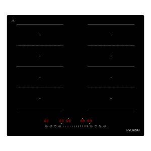 Placa Inducción Hyundai 7360W 5,7cm 59cm 52cm Cristal negro Slider 4Z 2 Flexizone Keep warm Booster