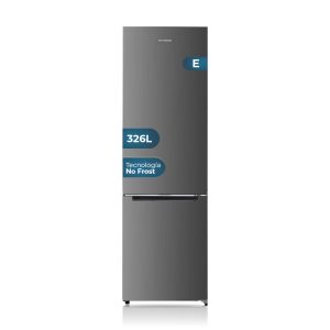 Frigorífico Combi Hyundai, No Frost. Clase E. Dimensiones: 201cm 60cm 60,5cm. Color Inox, Control Electrónico.