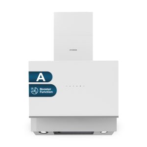 Campana Inclinada Hyundai A 119cm 60cm 43cm Cristal blanco Táctil LED 800m3/h 64dB Booster