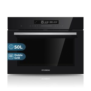 Horno Multifunción Hyundai 50L A 59,5cm 56,8cm 45,4cm Negro Display táctil 10P Auto Cooking