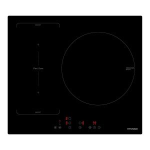 Placa Inducción Hyundai 7200W 5,6cm 59cm 52cm Cristal negro Táctil 3Z 2 Flexizone Booster Stop&Go