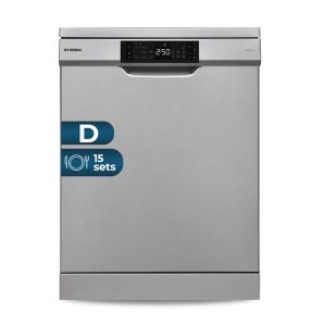 Lavavajillas Hyundai 15sets D 85cm 59,8cm 59,8cm Inox Display Inverter 3B 8P Sec.TurboFan Dual Wash