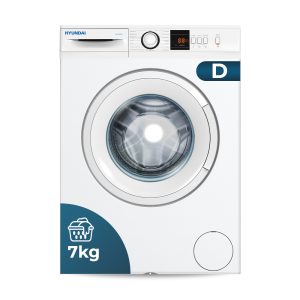 Lavadora Hyundai 7kg 1200rpm D 84,5cm 59,7cm 49,7cm Blanco Display Antialérgico C.Boomerang Tapa/P