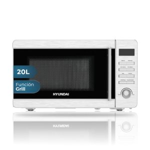 Microondas Grill Hyundai 20L 700W 25,8cm 45,1cm 31,4cm Inox Display Auto Cooking