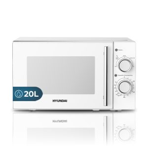 Microondas Hyundai 20L 700W 25,9cm 44cm 36cm Blanco Manual