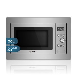 Microondas Grill Integración Hyundai 20L 700W 38,2cm 32cm 59,5cm Inox Display Auto Cooking