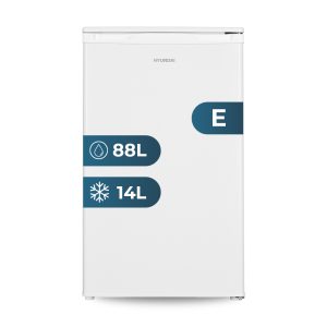 Refrigerador Hyundai Cíclico 102L E 84cm 50cm 56cm Blanco Manual con Congelador