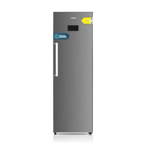 Refrigerador Hyundai, No Frost. Capacidad 359 L, Clase D. Dimensiones: 185cm 60cm 65cm. Color Inox, Control con Display.