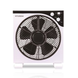 "Ventilador Box Hyundai "" 40W Blanco Manual 3V Temporizador"