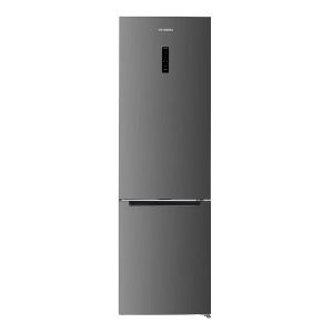 Frigorífico Combi Hyundai, No Frost. Clase E. Dimensiones: 201cm 60cm 60,5cm. Color Inox, Control con Display.