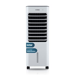 "Ventilador Climatizador Hyundai 28"" 50W Blanco Manual 3V Nebulizador Oscilación"