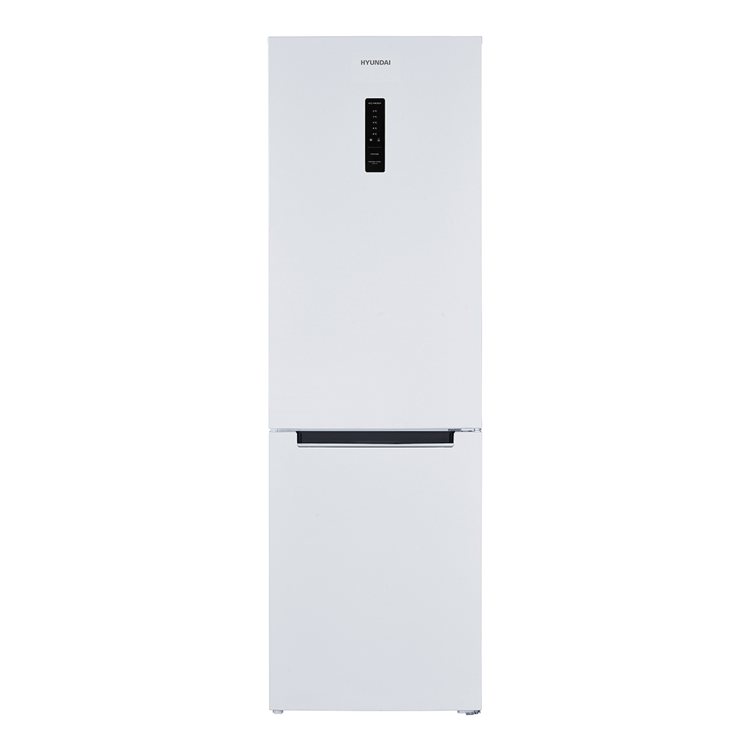 Frigorífico Combi Hyundai, No Frost. Clase D. Dimensiones: 186cm 60cm 60cm. Color Blanco, Control con Display. Motor Inverter.