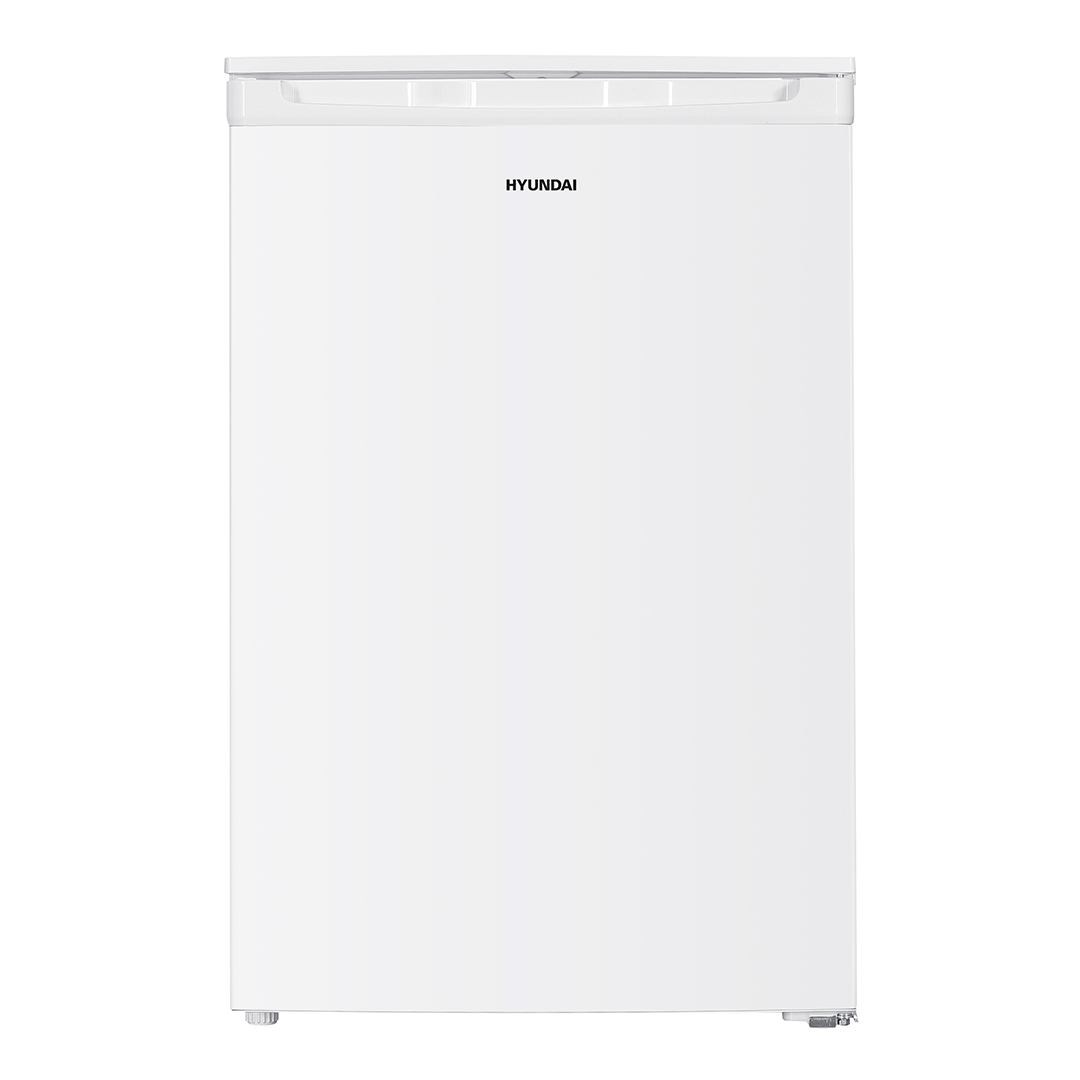 Congelador vertical Hyundai, Cíclico. Capacidad 91L, Clase E. Dimensiones: 85cm 55cm 58cm. Color Blanco, Control Manual.