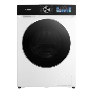 Lavadora Hyundai,Capacidad 12kg 1400rpm, Clase A. Dimensiones: 85,3cm 59,5cm 66,4cm. Color Blanco, Control con Display táctil. Motor Inverter. Programas: Antialérgico.
