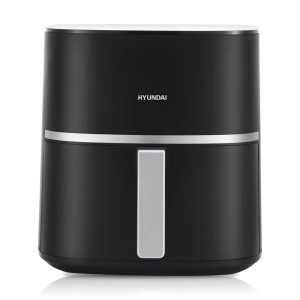 Air Fryer Hyundai, Capacidad 5,5 L, Color Negro. Dimensiones: 29,5cm 27,6cm 37,2cm. Control con Display, 10 Programas.