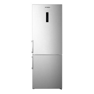Frigorífico Combi Hyundai, No Frost. 400LClase E. Dimensiones: 200cm 70,4cm 69,4cm. Color Inox, Control con Display táctil. Motor Inverter.